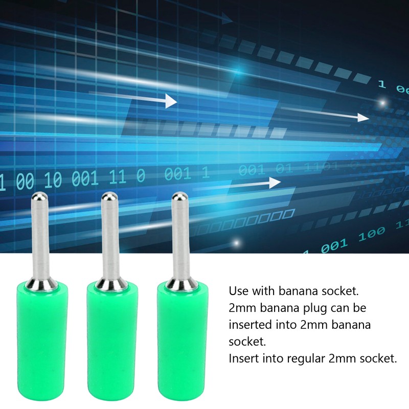 100Pcs Banana Plug Male Nickel Plated Brass Pin Straight for