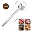 LAINIKE Meat Tenderiser Stainless Steel Meat Hammer Double-Sided Meat Tenderiser