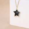 COAI Necklace with Star Pendant, Obsidian, Obsidian