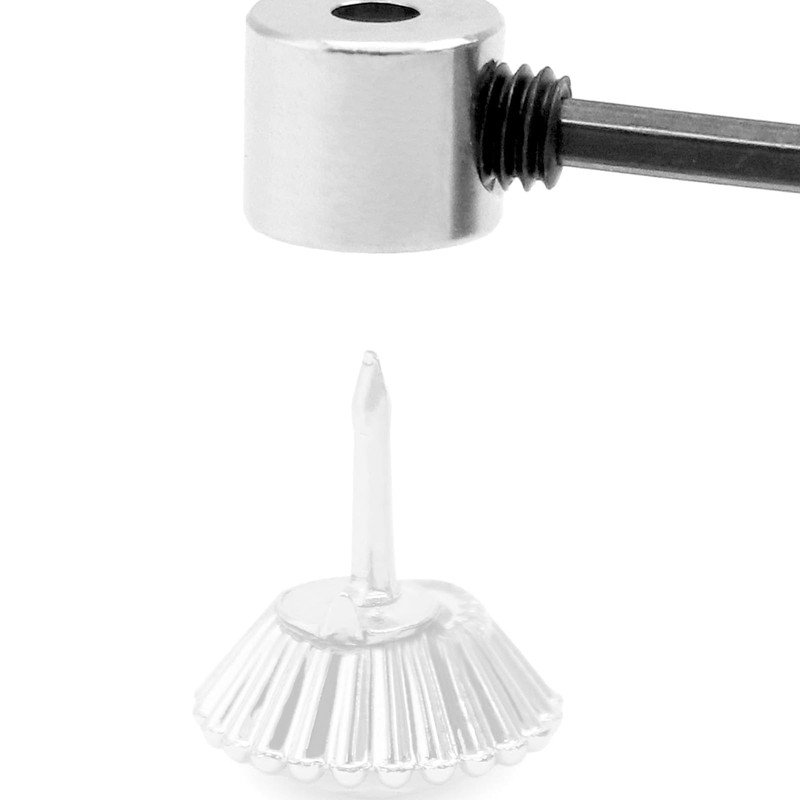 Zbssny 60 Pieces Pin Keeper Pin Back Pin Clasp with
