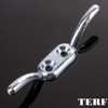 TERF® Heavy Duty Rope Cord Cleat Hooks 90mm [3.54''] Silver