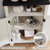 ACCOHOHO Corner Bathroom Cabinet, Farmhouse Small Corner Cabinet with Barn