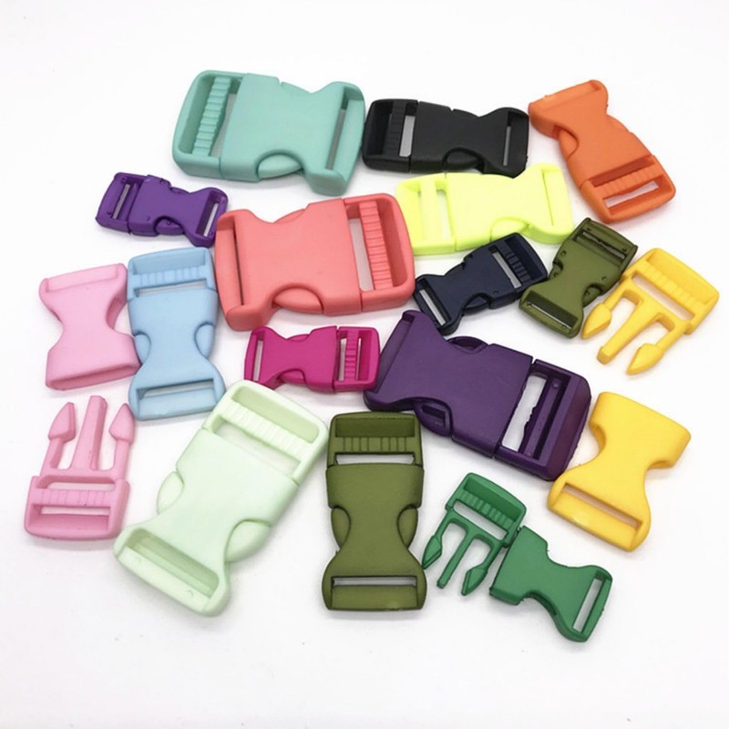 Kjzeex 26Pcs Plastic Side Release Buckles, Colorful Heavy Duty Plastic