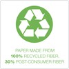 Ampad Single Wire Notebook, Recycled, Size 8x5, 1 Subject ,Green