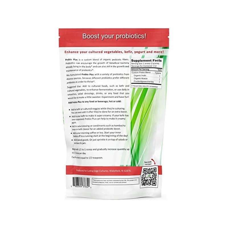 L. Gasseri SuperFood Starter + Prebio Plus Culture ProBiotic Cultured