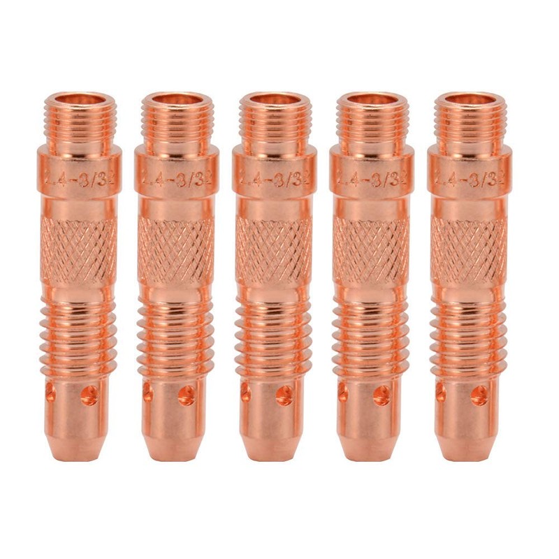 5PCS 10N32 3/32" 2.4mm Collet Body for Tig Welding Torch