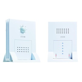 m-e DGF-300 Wireless Continuity Detector White - Wireless Passage Alarm with Light Barrier - Motion Sensor with Alarm Function - Shop Bell for Shops & Homes