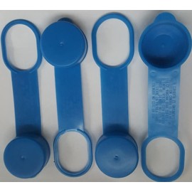 Hart's Hearth & Homestead Propane/LP Tank OPD Valve Dust Cap ; Pack of 4, Made in The USA Blue