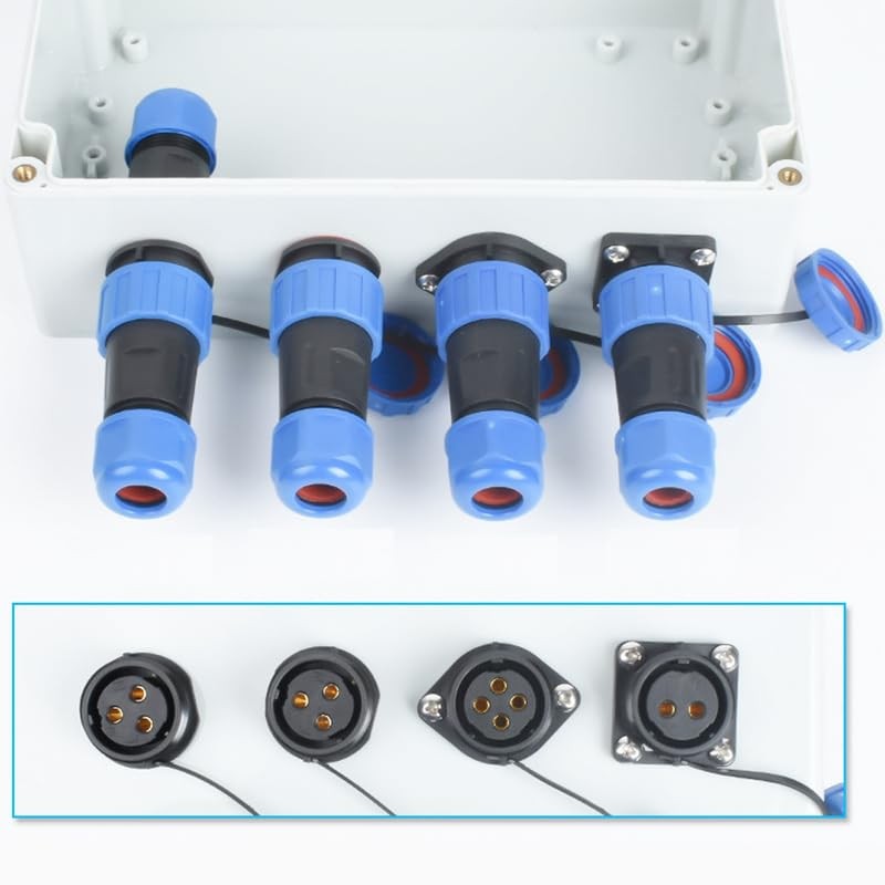 SP21 5 Pin Industrial Plug, IP68 Waterproof Aviation Plug, Straight