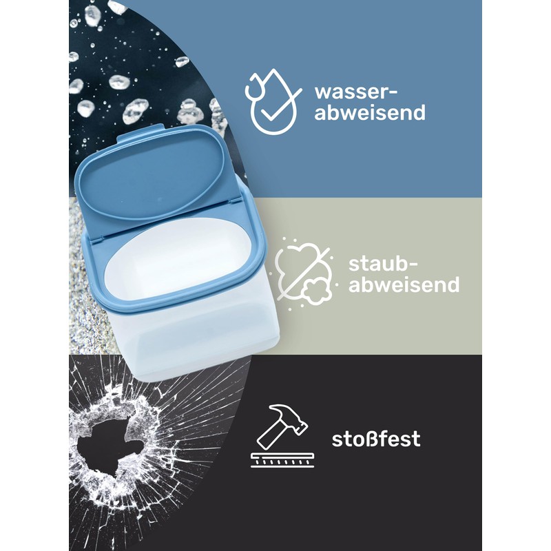 LONESTAR Pick-Box 5 L, 4 x Storage Boxes with Lid