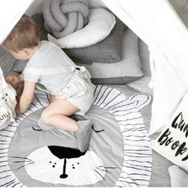 Cotton baby blanket, big and soft padded, 90 x 90 cm, for baby/toddler