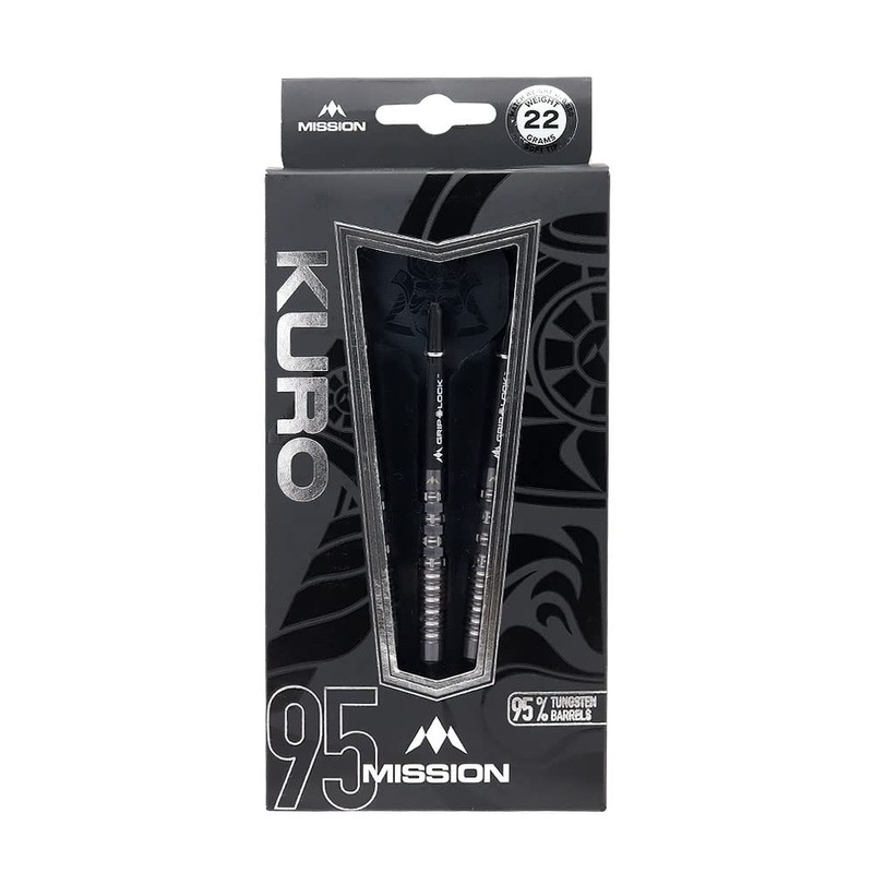 Mission Kuro Black M3 95% Soft Darts 22 g