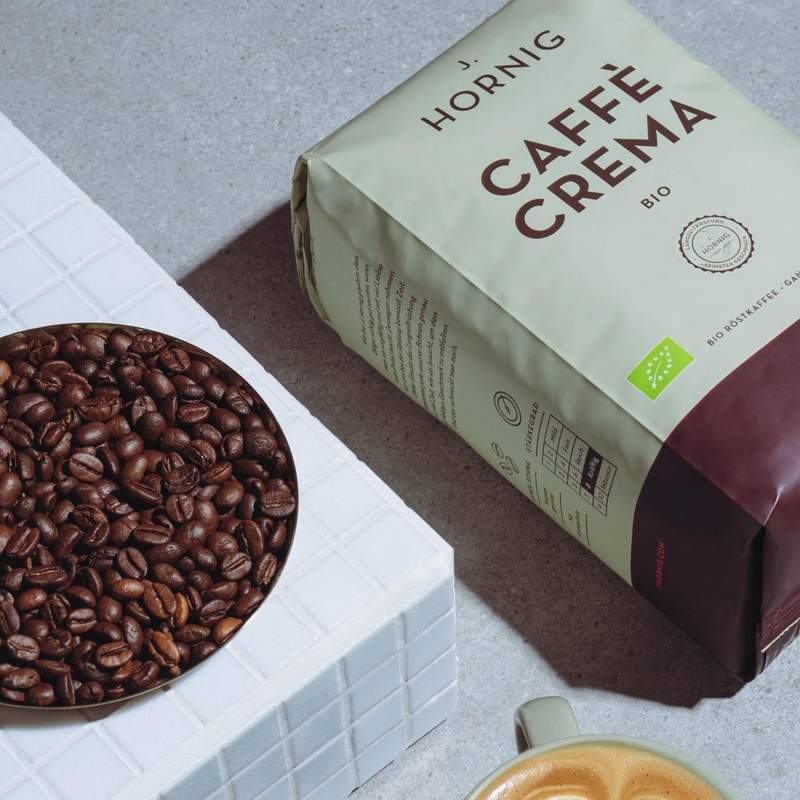 J. Hornig Caffè Crema Espresso Beans, Caffè Crema Bio, Organic
