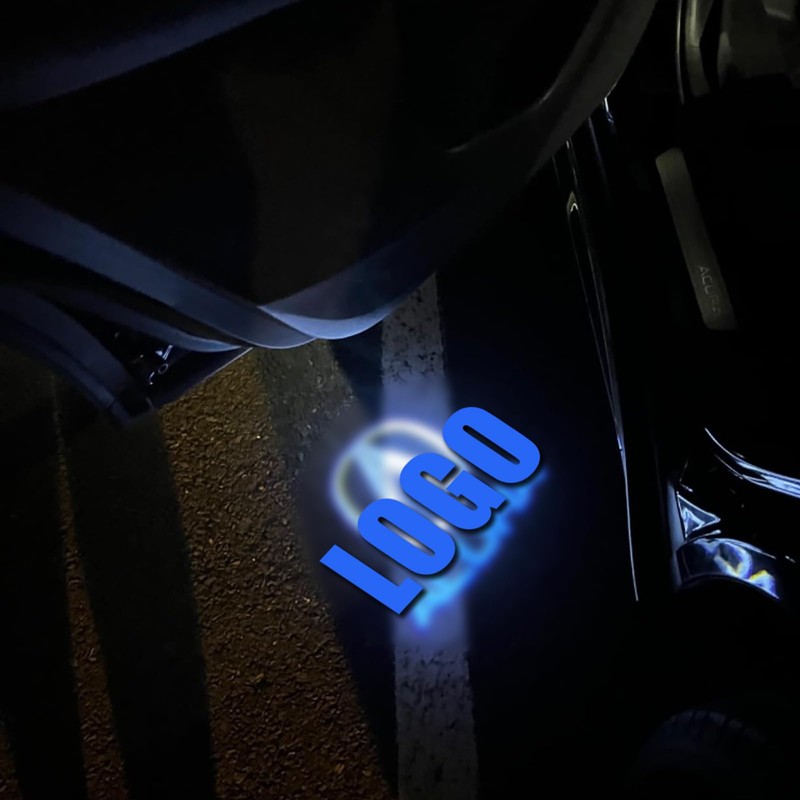 Aepiraza 4 Pack Car Led Door Light Logo Projector Compatible