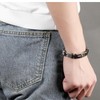 Fahonie Stainless Steel Adjustable Cross Bracelet for Men Stylish Mesh