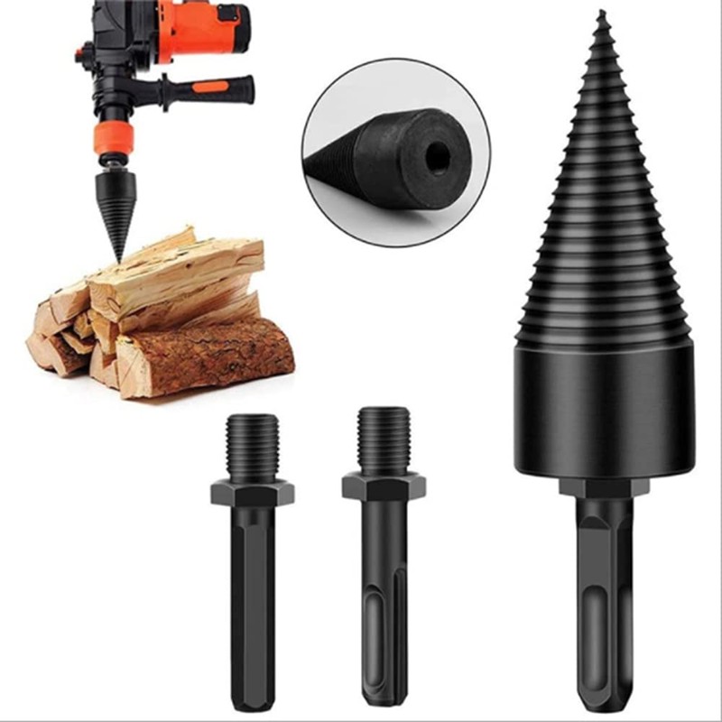 TopHomer Wood Splitter Drill Bit Firewood Log Splitter Drill Bit
