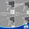 MR.SIGA 16 oz Empty Plastic Spray Bottles for Cleaning Solutions,
