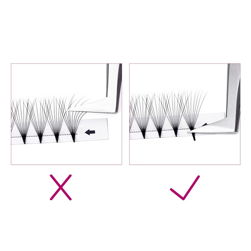 Fadlash Premade Eyelash Extension, 10D, 0.07 mm, C curl, 13–16