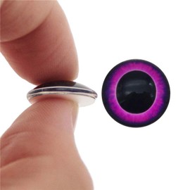 Julie Wang 100pcs Mixed Colors Flat Back Glass Eyes Eyeballs Glue On Time Gem Cabochons DIY Doll Making Art Craft Scrapbooking Jewellery Making Accessories Children Kids Handmade 10mm