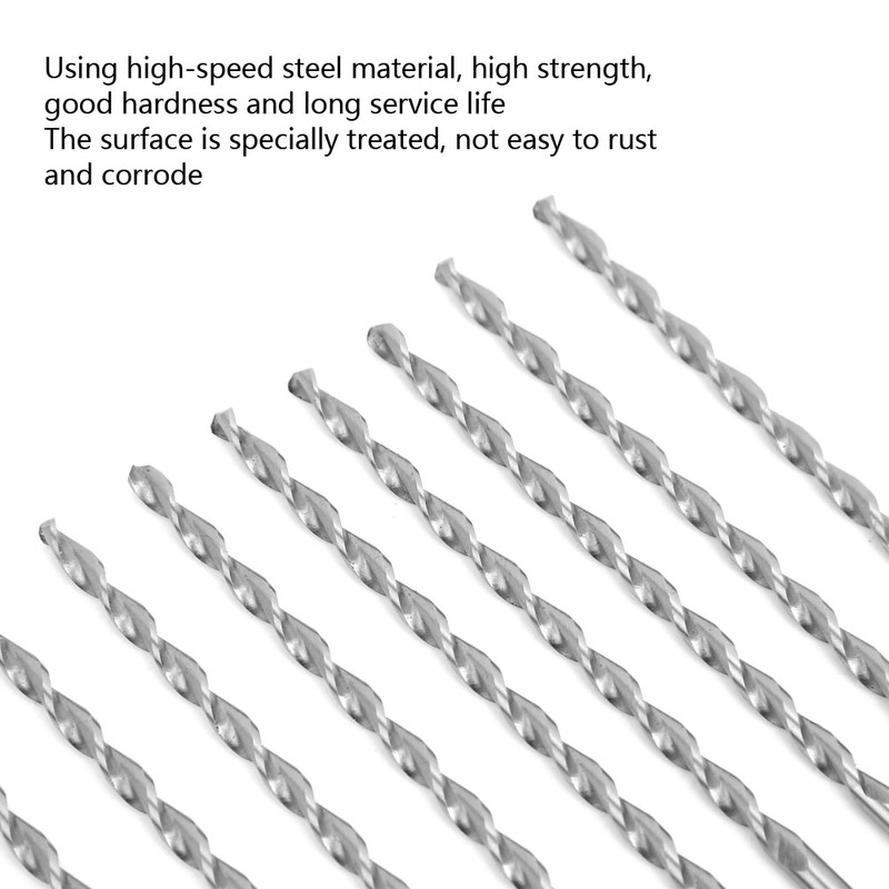 10Pcs Parabolic Drill Bit Good Hardness High Speed Steel Straight
