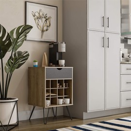 Novogratz Concord Beverage Stand, Natural/Black