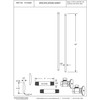 Westbrass D103KBN-01 1/2" IPS x 3/8" OD x 20" Bullnose