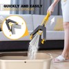 Masthome Sponge Mop,Roller Sponge Mop with 3 Absorbent PVA Mop