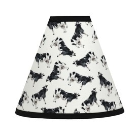 AHS Lighting Mix 'N Match Empire Lampshade With Regular Clip, 10-Inch, Black Cows on White