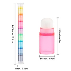 BAOFALI 48 Pcs/Set Soft Bristles Finger Daubers with 6 Storage Box Ink Blending Brushes Mini Stackable Blender Brushes Brush Head 0.75'' for Cardmaking Painting Drawing Handles Ink Blender Tool