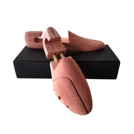 Refined.Cedar Shoe Tree Red Cedar Wooden Shoe Trees with Twin Tubes,Men's Twin Tubed Shoe Trees 6-16Sizes shoe tree wood (1Pair, EU 46-47 / X-Large / 12.5-13.5 US)