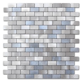 VAOVI Backsplash Peel and Stick for Kitchen Wall Tile Stickers,Adhesive Tile Mosaic Sticky Tile Backsplash Mini-Brick(10sheets,Blue Gray)