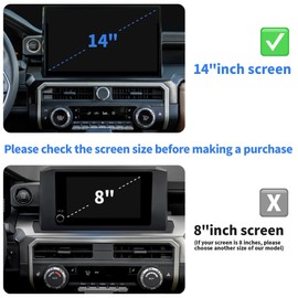 Polodunn Accessories for Toyota Tacoma 2024 2025 & 4Runner 2025 with 14’’Screen - 4WD Trailer Gear Switch, A/C Ctrl, Volume Adjustment Knob Cover, Push Start Button Cover/Ring 6pcs/Set (Blue)