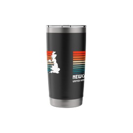 Newcastle Retro Vintage Classic Style UK Graphic Stainless Steel Insulated Tumbler