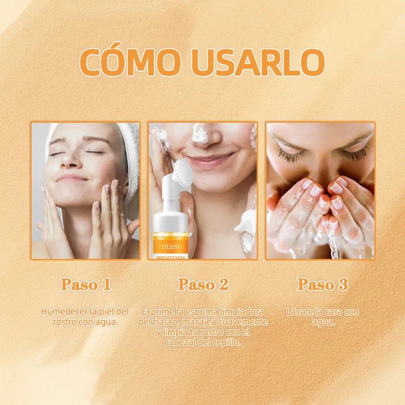 Limpiador Facial Espuma Hidra Todo Tipo Aclara Antimanchas