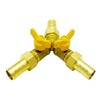 Metaland Brass 3 Way Shut-Off Valve, 5/16" Hose Barb 2