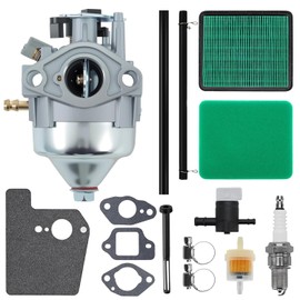 GCV170 Carburetor w/Air Filter Kit for Honda GCV170 GCV170LA GCV200LA HRN216 HRX217 G5B G5BR S3C S3L Engine Replace 16100-Z9L-811 16100-Z9M-811 with Spark Plug Gasket Carb Tune up Kit