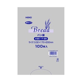 HEIKO 006721479 PP Bread Bags for 17-20, 100 Sheets (100 Sheets x 1 Bundle)