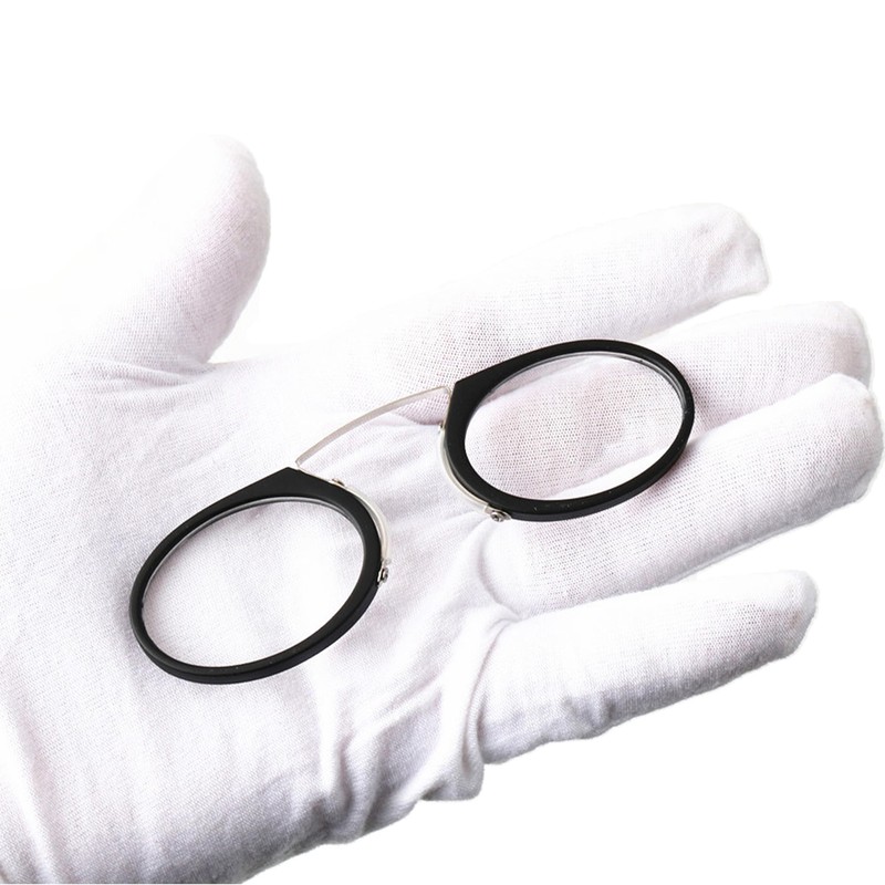 DBEFTLI Armless Thin Reading Glasses - Clip on Nose Readers
