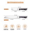 Naitesen 3PCS Serrated Bread Knife and Butter Knife Set