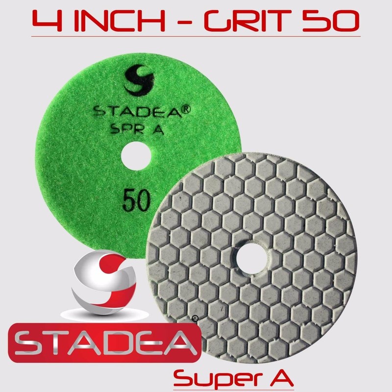 Stadea DPPD04SPRA400G1P Dry Concrete Diamond Polishing Pad for Concrete Stone