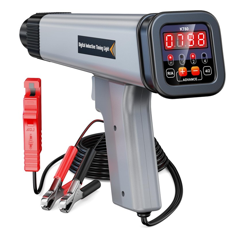 KZYEE KT60 Digital Timing Light with Tachometer & Advance Angle,