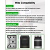 4Pcs Stove Knobs W11366438 Fit for Whirlpool Gas Ranges WCG55US6HS00