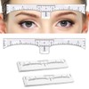100Pcs Eyebrow Ruler Sticker Disposable Eyebrow Mapping Ruler Sticker for