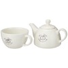 Tognana Sweet Campania Home Tea Pot with Cup, White