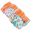 4 Packs Washable Baby Diapers Breathable Mesh Baby Cloth Nappy