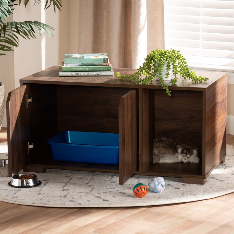 Baxton Studio Pet Bed, Brown