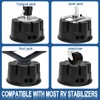 4 Pack 6'' Trailer Jack Blocks with Storage Bag, 20,000