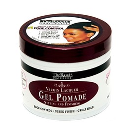 The Roots Naturelle Virgin Lacquer Gel Pomade For Edge Control (4 Oz Jar)