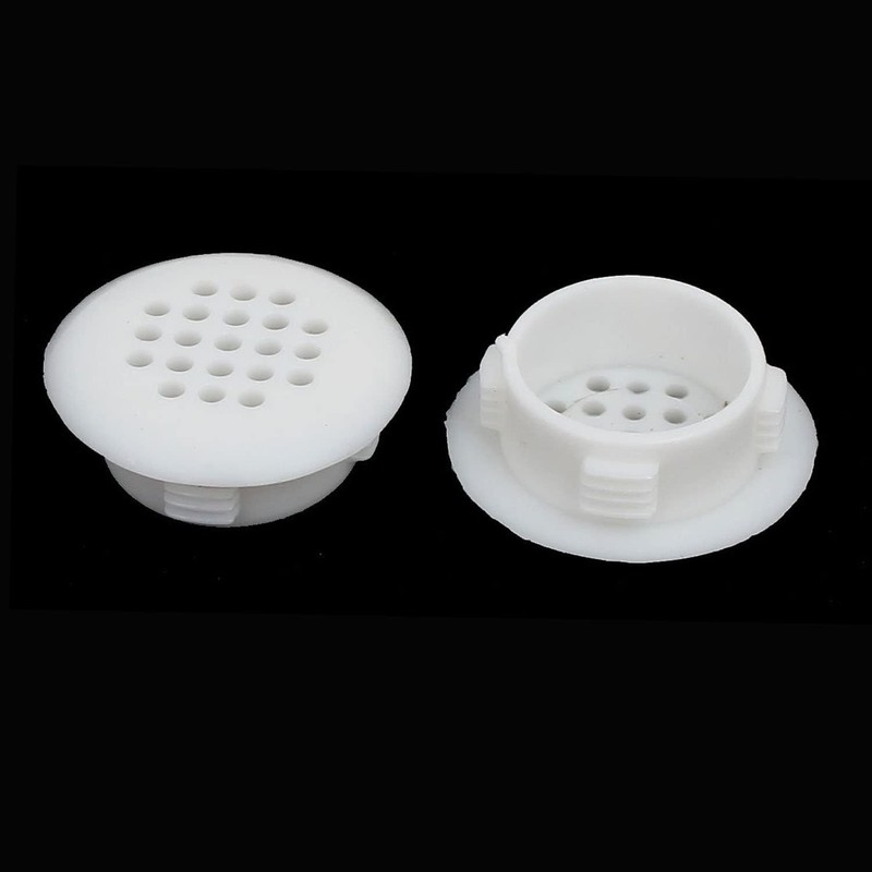 TOP-VIGOR 20Pcs 30mm Round Air Vent Cover, Plastic Round Mesh