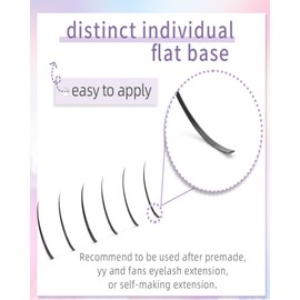 NAGARAKU Spikes Eyelash Extensions Wispy Lash 0.07mm C curl 15mm Premade Fan Matte Black Individual Ellipse Spikes Fans Fairy Eyelashes DIY Cluster Classic Lash Professional Supplies for Lash Techs